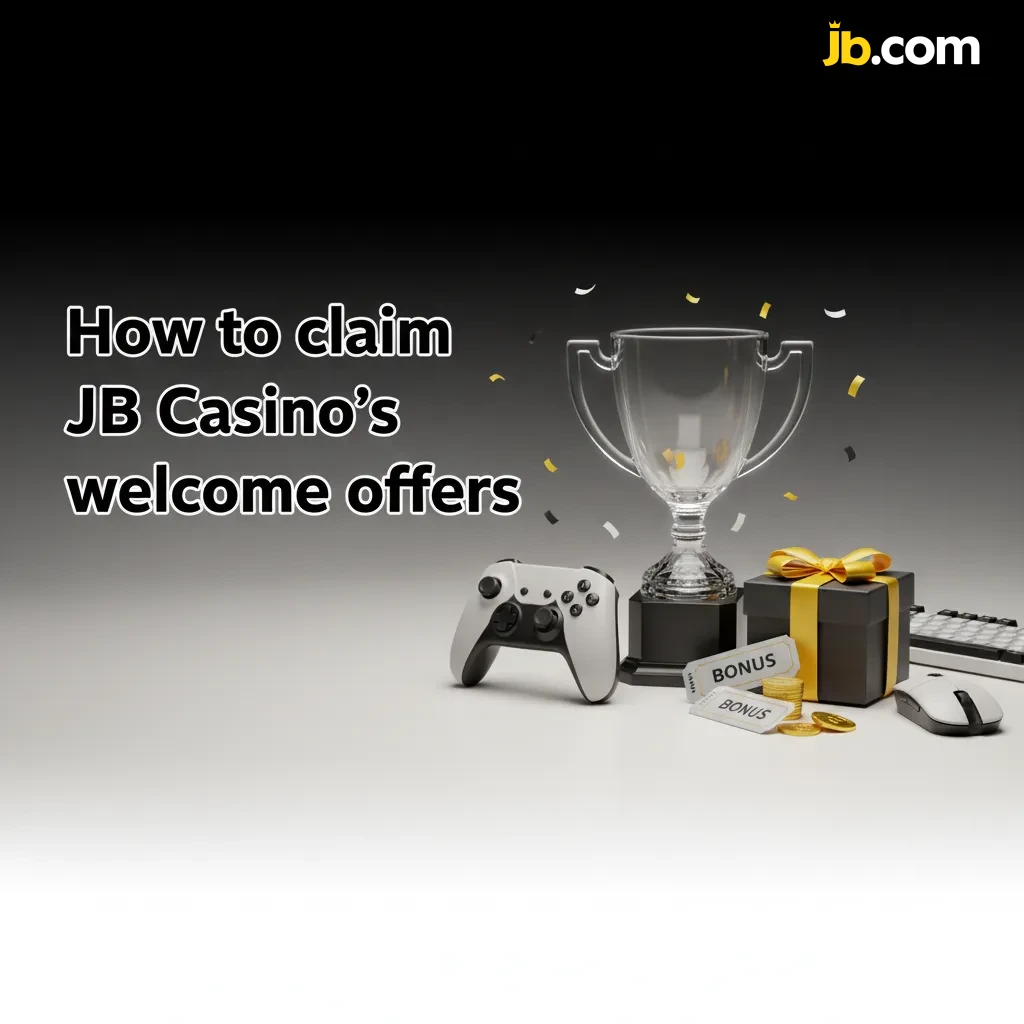 Infographic showing how to claim JB Casino welcome offers up to $20,000: register, opt in, deposit AUD, bet, read T&Cs.