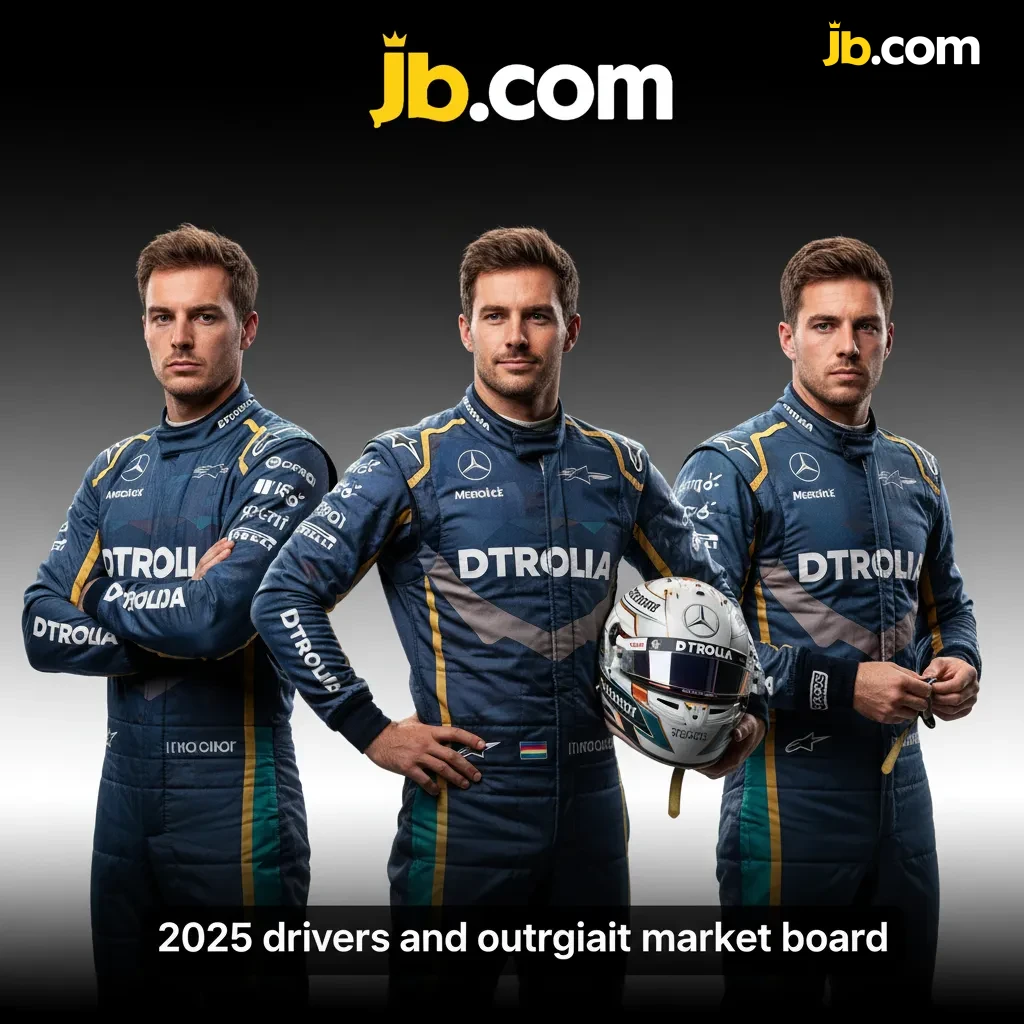 2025 F1 outright market board of teams and drivers, showing live Drivers’ Championship odds; some seats TBC.