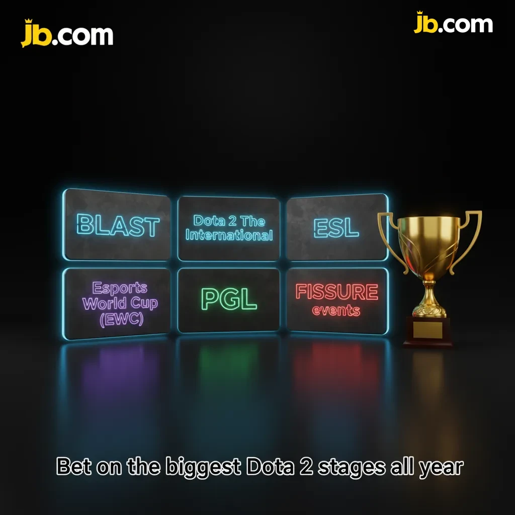 Promo banner: Bet on Dota 2 all year, from TI and ESL to BLAST, PGL, EWC, and FISSURE; follow AEST/AEDT arenas and quals.