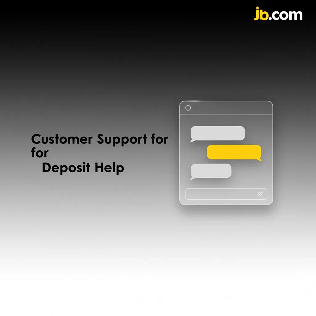 Deposit help support options: 24/7 live chat via Help icon, email support@jbcasino.com, Support Centre, secure message.