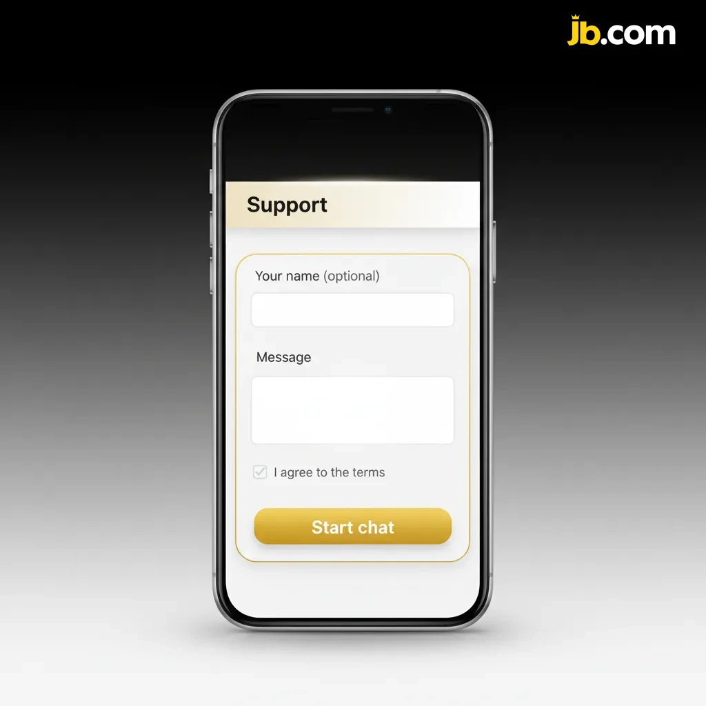 Support options: 24/7 live chat with a real person, email support@jbcasino.com, FAQs/guides, responsible gambling resources.