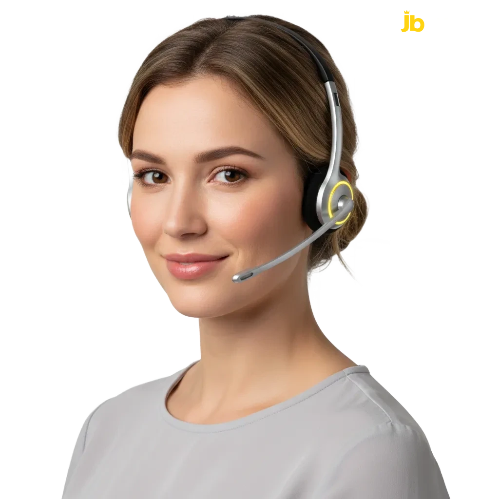 JB Casino Australia support: phone, email, live chat, messengers; English help; 2 min chat replies, hours by email.