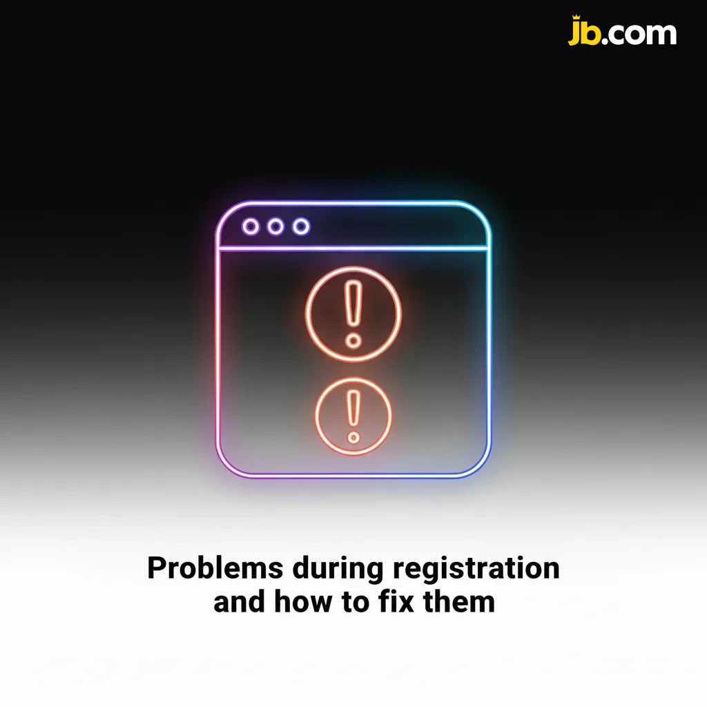 Table of JB Casino registration problems and solutions: missing SMS/email codes, KYC rejection, existing account, geo limits.