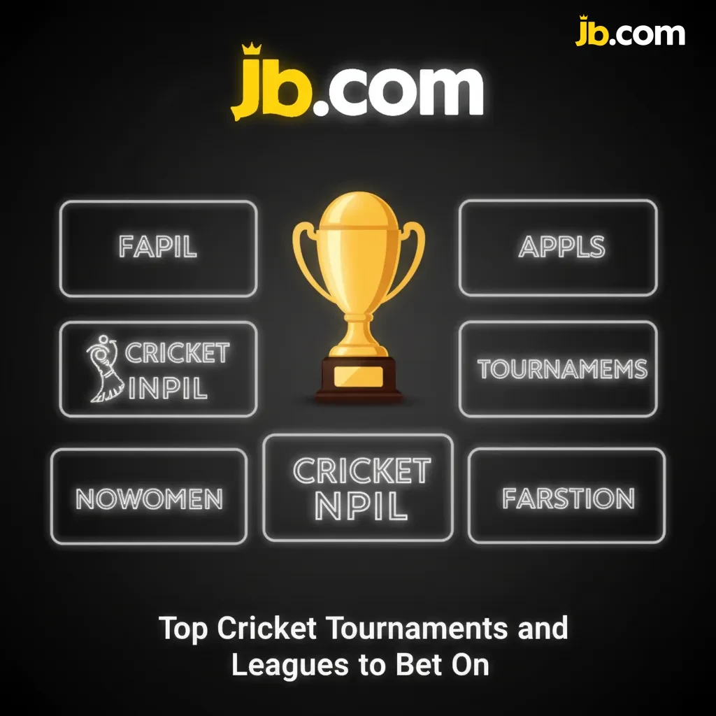Infographic: top cricket tournaments and leagues for betting: ICC World Cup, T20 World Cup, Ashes, WTC, BBL/WBBL, IPL.